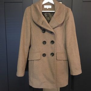 Calvin Klein Double Breasted Peacoat Oat color - 6